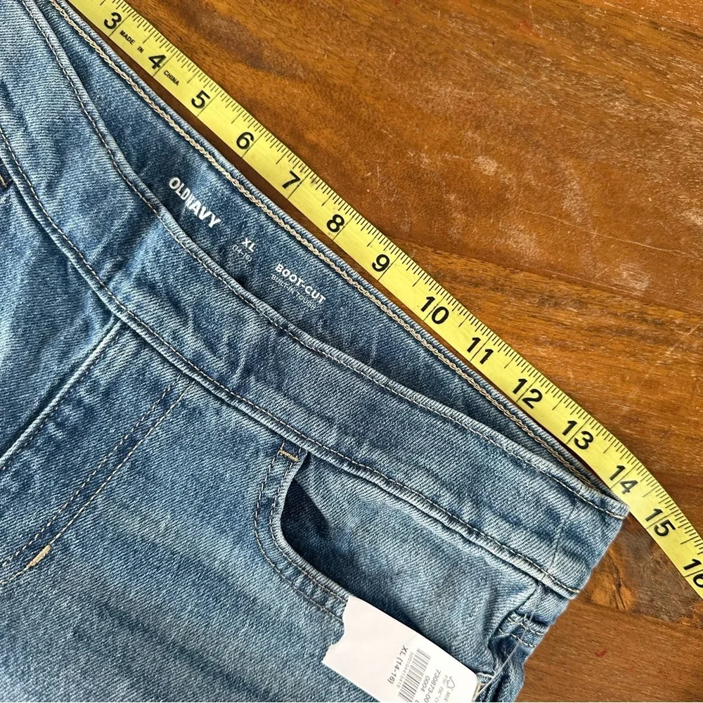 Old‎ Navy bootcut pull on stretchy denim jeans girls XL 14/16 NWT